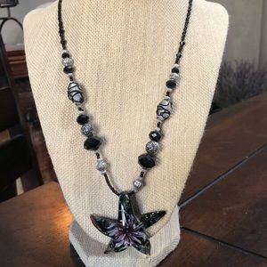 Glass beaded necklace